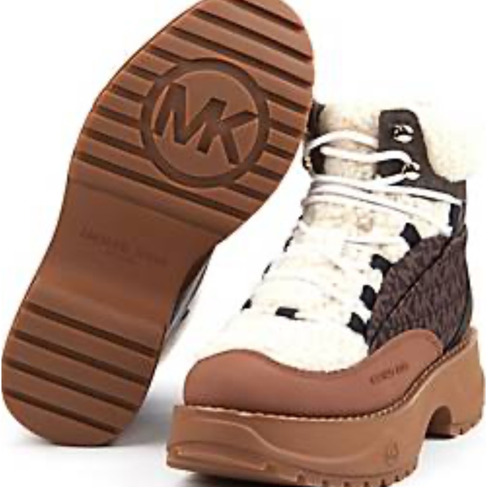 Michael Kors Brown Dupree Lace-up lady shoes - Picture 2 of 6